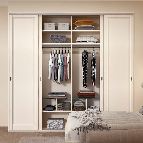 Шкаф-купе с четырьмя створками в спальню - детальное фото № 2