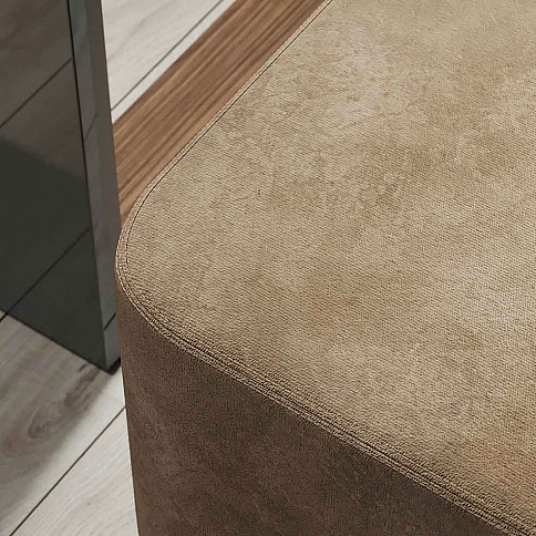 Пуф Лофт 2 в коричневом цвете на опорах 160мм - детальное фото № 1