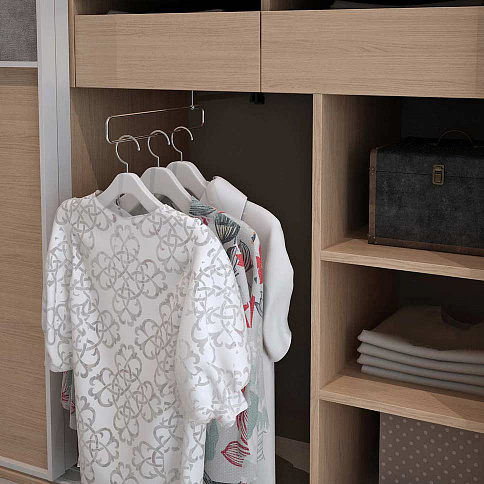 Трёхдверный встроенный шкаф-купе - детальное фото № 5