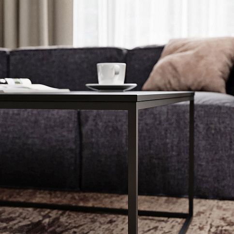 Журнальный столик на стальном каркасе - детальное фото № 2