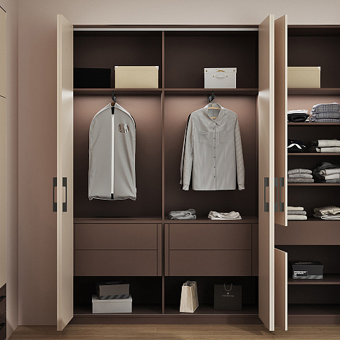 Мебель в спальню с антресольными шкафами - детальное фото № 2