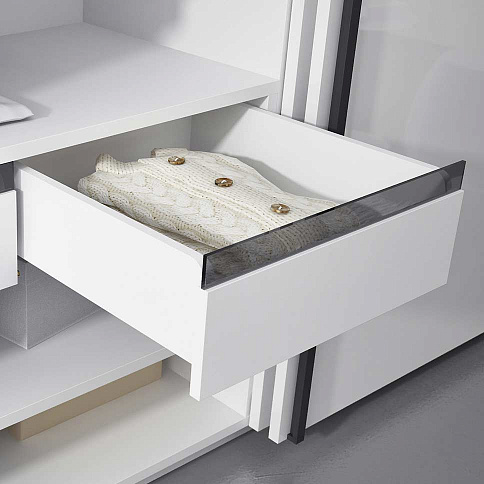 Белый шкаф-купе в спальню - детальное фото № 3