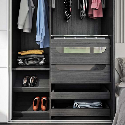 Белый шкаф-купе в спальню - детальное фото № 1