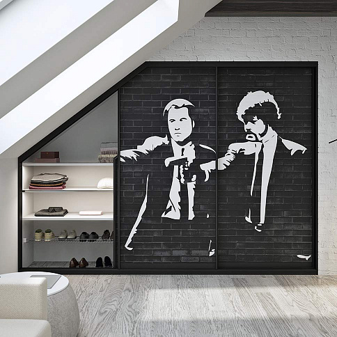 Мансардный шкаф-купе - детальное фото № 4