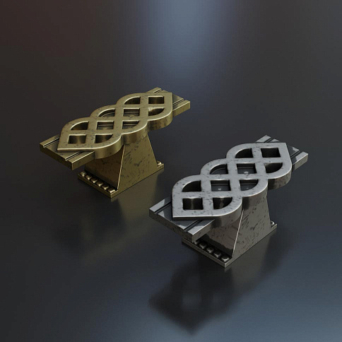 Мебельные ручки в стиле ретро - детальное фото № 2